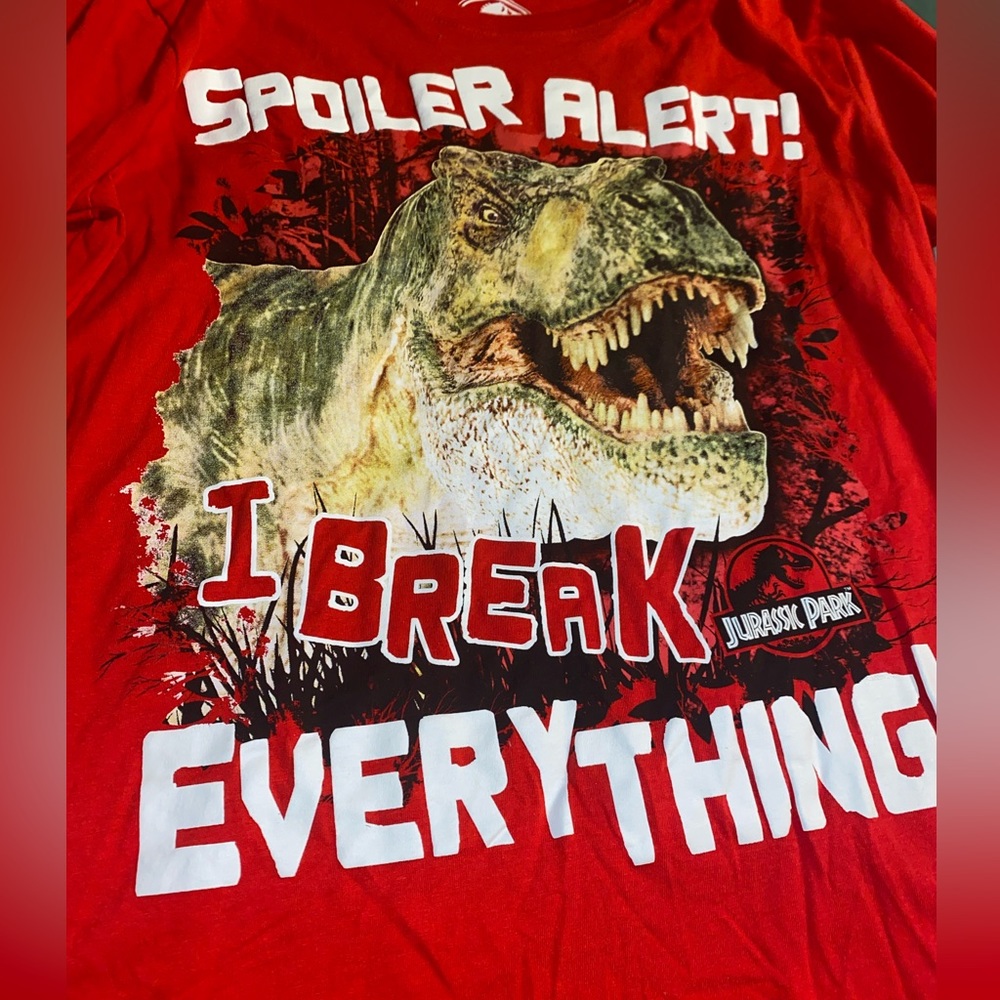🦖Jurassic world long sleeve shirt🦖NWT,dinosaur long sleeve shirt🦖T-Rex shirt - Picture 3 of 11